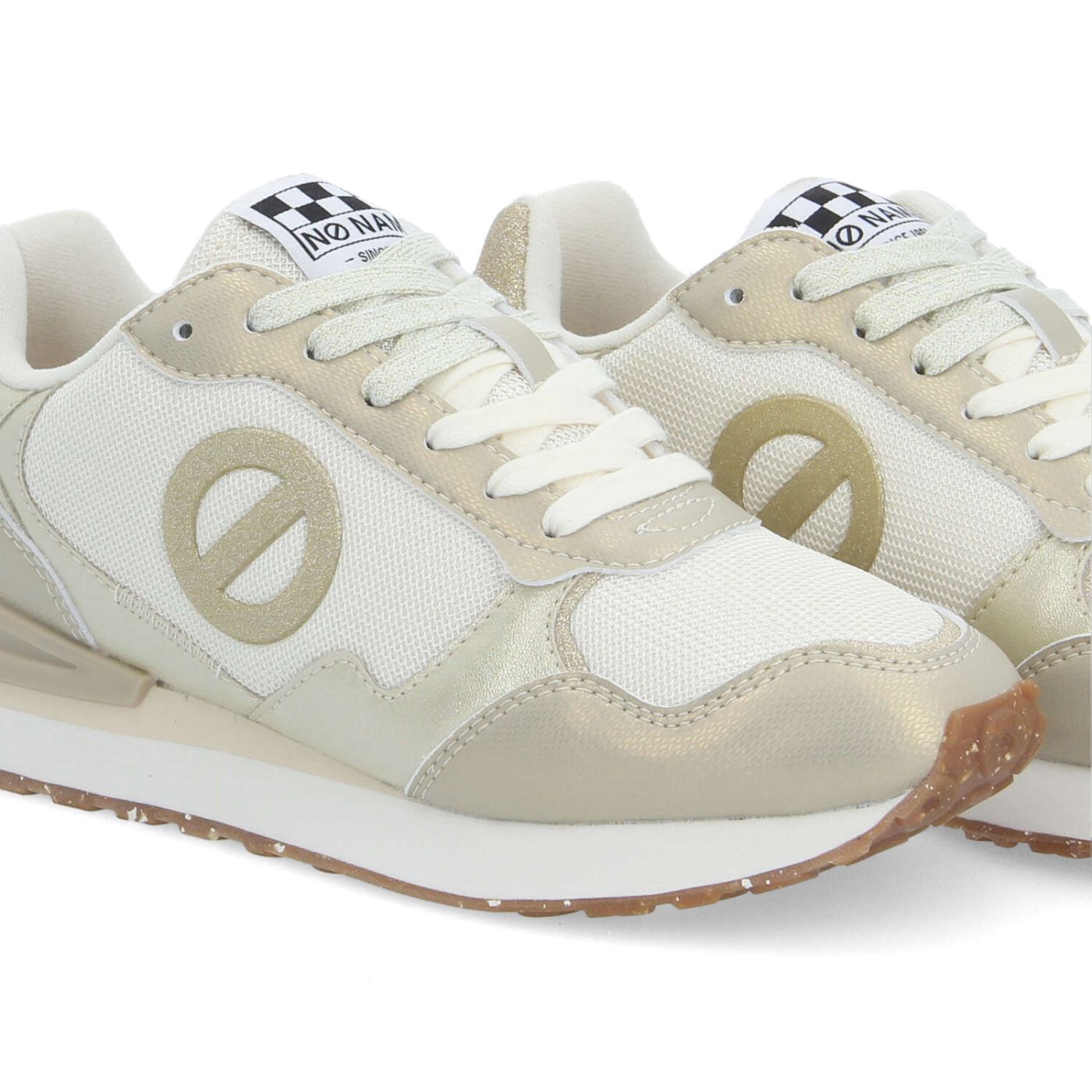 TOVA RUNNER W - STAMP/MESH/GLIT - ORO/BIANCO SPORCO